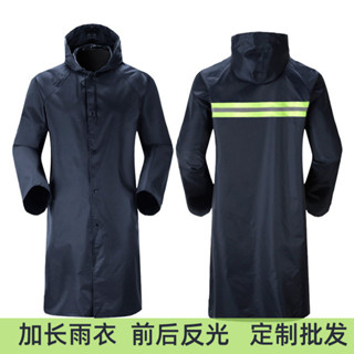 連體雨衣批發加厚長款全身防暴雨戶外勞保雨衣牛津布風衣反光雨披