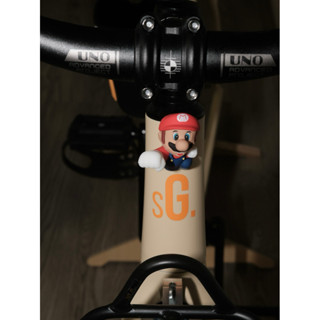 現貨超級馬裡奧3d立體車貼自行車電瓶車裝飾車載玩偶公仔可愛擺件
