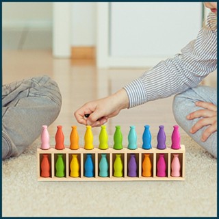 幼兒配色遊戲兒童感官顏色識別玩具有趣的派對遊戲decfeyemy的教育學習工具