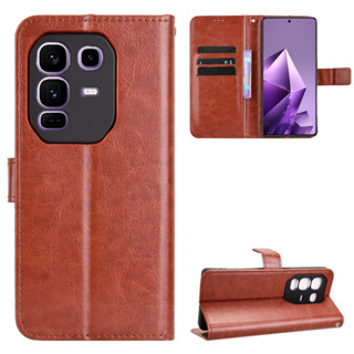 適用於 Infinix Note 50 Pro Plus 手機殼 PU 皮革支架支架 Infinix Note 50Pr