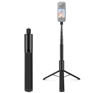 PULUZ PU497B 1.22m/48inch 隱形自拍杆三腳架 適用於Insta360 X4/X3等運動相機