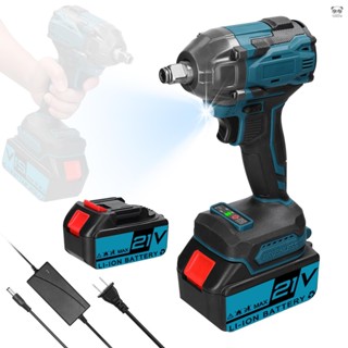 21V 大扭力電動扳手 多功能鋰電衝擊扳手 汽修安裝充電扳手 腳手架木工套筒風炮 無刷電機 無級變速 正反轉方向可調 扳