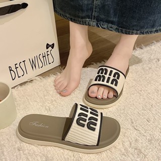 免運[現貨]2025新款時尚百搭拖鞋夏季外出小香風沙灘拖室內防滑女涼拖鞋[Shoe Insoles]
