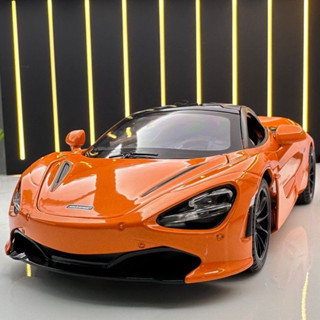 汽車模型 1:24 麥拉倫 720S 跑車模型 聲光玩具車 閤金車 迴力車玩具 玩具車模型 汽車擺飾 節日禮物 收藏品
