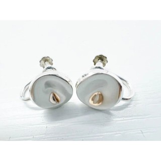 Georg Jensen 耳環 銀色 圓形 925 日本直送 二手