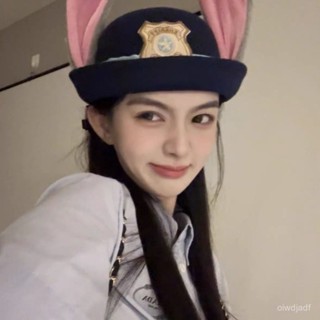 [清倉處理]兔子警官cos卡通帽子兒童禮帽髮箍兔耳朵硃迪帽子製服米奇海軍風