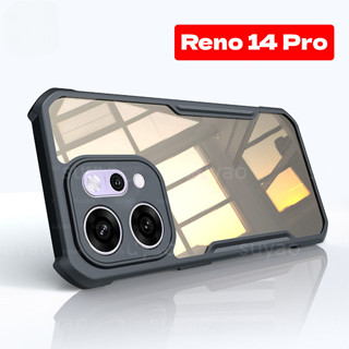 適用於 Oppo Reno 14 Pro 14Pro 5G 2025 手機殼透明裝甲亞克力外殼 Reno14 Reno1