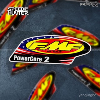 FMF Powercore 2 排氣管 越野摩託車貼紙 頭盔防水個性反光貼花