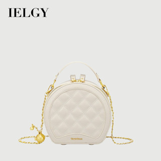 IELGY 時尚手提小圓包 鏈條單肩斜揹包