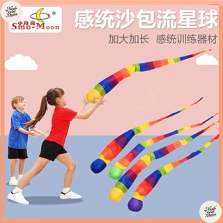 臺灣出貨流星球幼兒園感統訓練器材綵帶風阻軟球體育器材兒童拋接球玩具YZWJ