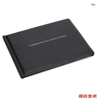 收藏家新硬幣收藏夾書 240 個口袋透明 PVC 便士收藏相簿展示 25 毫米/0.98 英寸硬幣紀念品便士收藏收納盒用
