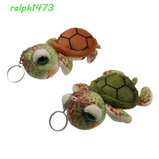 RALPHTurtle毛絨鑰匙扣,烏龜填充海龜娃娃掛件,鑰匙鏈軟卡通動漫小毛絨玩具鑰匙圈兒童玩具