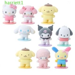 HARRIETT植絨磁性娃娃,波查科模型玩具旋律動漫人物,卡通片肉桂粉桌上擺飾黑美像娃娃兒童禮物