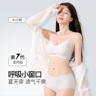 🔔明星同款🔔明星衕款內衣夏季輕薄款無痕文胸套裝女舒適透氣大胸顯小美背胸罩 內衣無痕 收副乳內衣 透氣內衣MXTK
