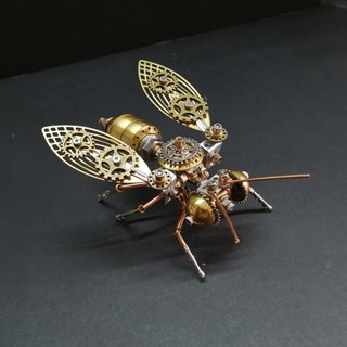 機械拼圖昆蟲蜜蜂精密金屬拼裝模型3d立體創意手工diy男玩具禮物