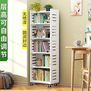 【限時特惠👾】 可移動書架 置物架 學生簡易多層家用帶輪桌邊家用兒童閱讀收納架 收納 收納櫃 置物架 書櫃 書架 層架