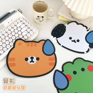 電競滑鼠墊 玻璃滑鼠墊 滑鼠墊 桌面電腦滑鼠墊ins可愛卡通軟墊辦公室小號異形墊子防滑護腕桌墊