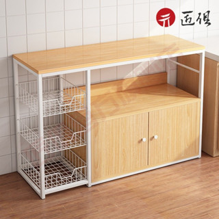 【匠俱】廚房置物架 落地多層微波爐架 烤箱架 櫥櫃 收納架 多功能蔬菜鍋具儲物架子 置物櫃 可貨到付款免運