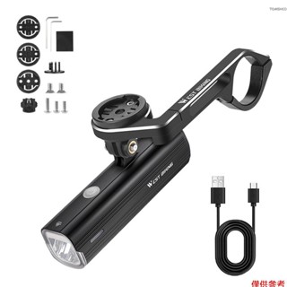 Winn 1000 流明 4500mAh 可充電自行車頭燈和車把桿自行車電腦支架套裝