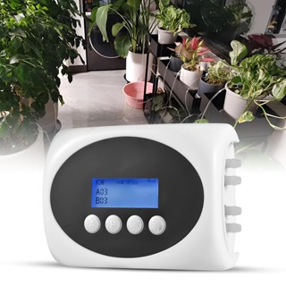 SM-YT20 20米太陽能雙泵自動澆水器 太陽能供電/Micro USB充電 可同時工作,可單獨設置 灌溉定時家用園林