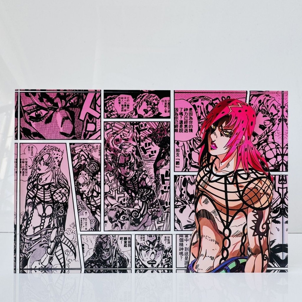 熱賣 ✨迪亞波羅JOJO的奇妙冒險黃金之風動漫週邊桌麵擺件立牌亞剋力磚