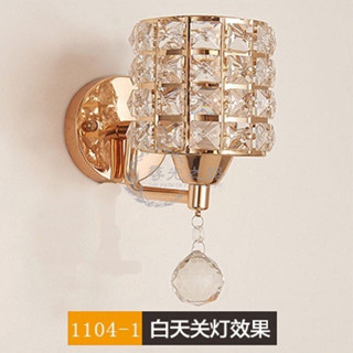 支援110v📢現代簡約水晶燈床頭燈臥室客廳過道餐廳樓梯燈led水晶燈