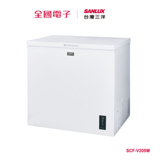 臺灣三洋205l節能變頻上掀式冷凍櫃 scf-v205m 【全國電子】