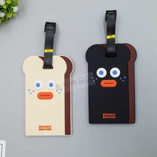 行李箱標籤 行李箱吊牌 韓國吐司行李牌訂製旅行箱掛牌託運牌吊牌包包吊飾防丟牌識別牌