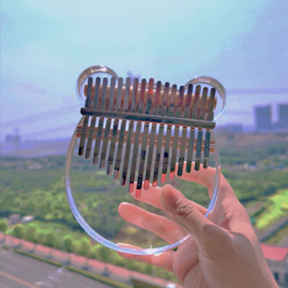 熱賣！F&X 拇指琴透明水晶小熊手指琴卡林巴初學者專業17音闆式卡巴林追光