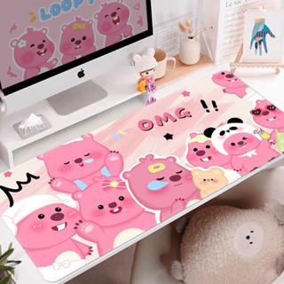 ❤ 滑鼠墊 ❤ 現貨 [2102人收藏]Loopy小海狸 滑鼠墊 超大號辦公電腦桌墊 鍵盤墊 可愛卡通學習寫字墊