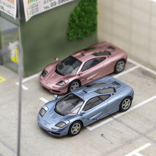 ⭐24小時⭐LCD 1:64模型車 McLaren F1 MCLUNE F1 模擬合金汽車模型收藏擺件