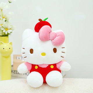 PS1 Apple Hello Kitty 毛絨公仔女孩家居裝飾毛絨玩具枕頭靠墊兒童系列 SP1