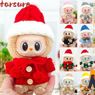 TARSURE 娃娃衣服套裝,替換手工製作 17 釐米 Labubu 毛衣套裝,迷你 DIY 多種款式娃娃穿兒童玩具