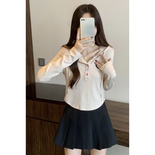 2025新款大碼秋季上衣女連帽正肩長袖衛衣洋氣寬鬆顯瘦遮肉不規則上衣20250603