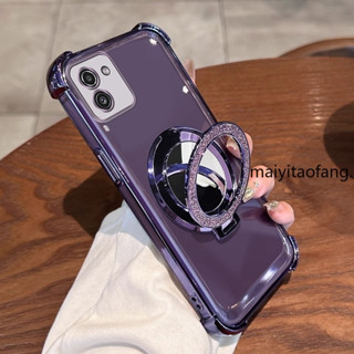 Samsung a03 5g 三星 a03 核心手機殼防震 3D 化妝鏡架新款軟殼保護套外殼 XXXXD1