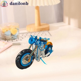 DANILO編織摩托車雕塑,手工製作雕像鋁線摩托車模型,卡通鋁線工藝品摩托車DIY玩具兒童玩具