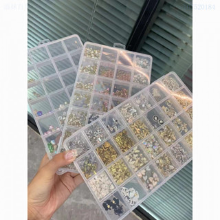 【清倉】透明首飾收納盒固定格子防躥格美甲盒戒指耳環串珠髮飾盒