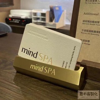 【客製化】【名片架】黃銅名片盒 前臺高階臺卡 名片夾 男商務 擺放架 大容量 卡片架座 展示架