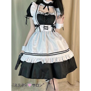 女僕裝cos可愛學生女裝大佬洋裝蘿莉塔套裝二次元服裝大尺碼日常