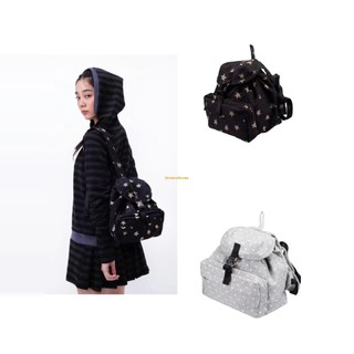🚚台灣出貨🛍️ cc韓國小眾shalom波點星星後背包 揹包 水桶書包 帆布棉日系女 雙肩包 筆電背包 雙肩書包
