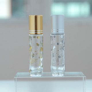 10ml 香水玻璃瓶精油滾珠空可再填充樣品竹蓋