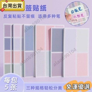 ⭐熱賣⭐ins莫蘭迪複古彩色係不幹膠防水標簽貼紙便簽分類標記記號貼