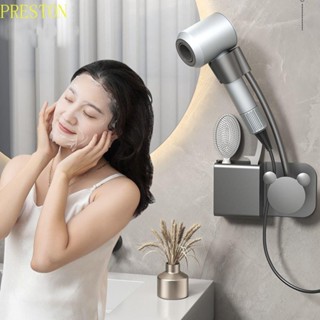 PRESTONWV吹風機支架,可調不打孔吹風機收納架,馬桶托架壁掛式多功能浮動浴室置物架浴室