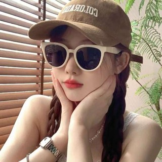 眼鏡 黑框眼鏡 鏡框 ins 半框眼鏡 白框墨鏡歐美時尚防紫外線太陽眼鏡拍照女大臉高階感ins顯瘦眼鏡
