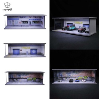 [szgrqkj3] 1/64 模型車展示櫃適用於跑車場景車模型展示架