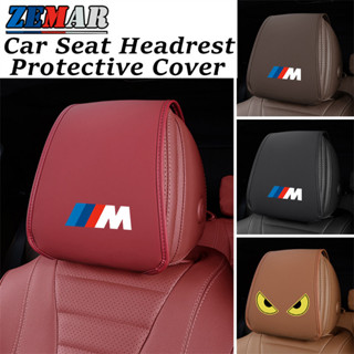 BMW M 汽車座椅頭枕防臟保護套汽車頭枕毛巾汽車時尚配飾適用於寶馬 M F30 F10 E90 E46 E60 G20