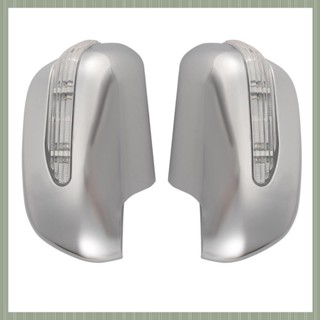 (W D Y Q)汽車倒車鏡罩 LED 後視鏡帶燈後視鏡帶轉向燈適用於豐田 HILUX VIGO 2006-2014