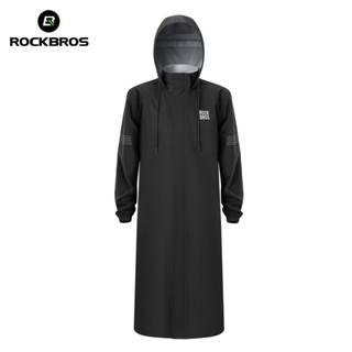 ROCKBROS 多功能騎行長款雨衣防風防水夾克騎行登山徒步通勤透氣反光外套晴雨男女通用均碼