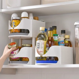 🏠臺灣出貨 居家必備🏠調味品 旋轉置物架 廚房收納盒 冰箱存放 多功能整理神器 瓶罐轉盤 以上特性 熱銷
