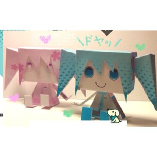 ZET KW2 動漫初音未來初音&櫻初音3d紙模型diy手工手工紙模公仔 GZ08